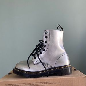 Silver Pascal Doc Martens
